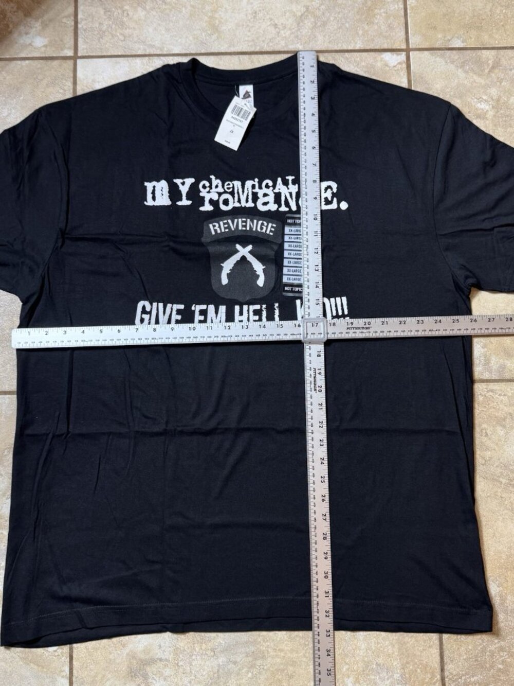 My Chemical Romance Give 'Em Hell Kid T-Shirt 2XL Black New With Tags - Picture 3 of 6